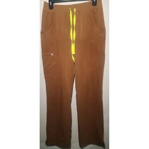 FIGS Technical Collection Womens Small Clay Brown Cargo Scrub Pant 1000219 Nurse